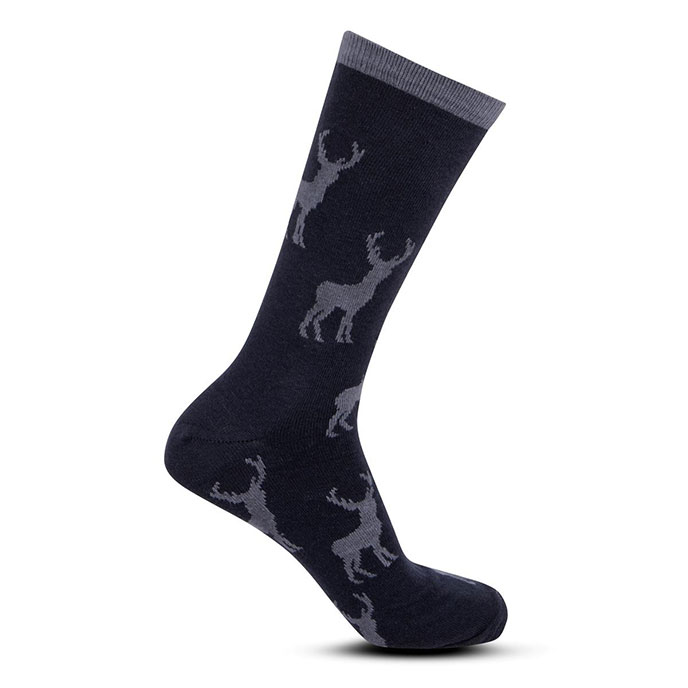 totes Mens Novelty Ankle Socks Stag Extra Image 3